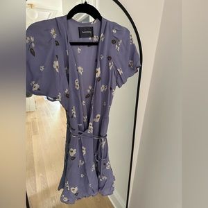 Reformation lilac summer wrap dress